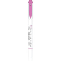 Rotulador Zebra Mildliner Doble Punta Pincel Refresh Fucsia | Zebra Pen | Pack 10 Unidades
