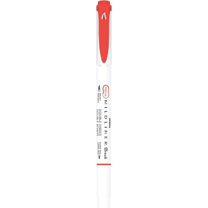 Rotulador Zebra Mildliner Doble Punta Pincel Marigold | Zebra Pen | Pack 10 Unidades