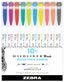 Rotulador Zebra Mildliner Doble Punta Pincel 10 Colores