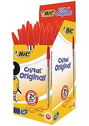 BOLIGRAFO BIC CRISTAL ROJO | 50 UNIDADES | (BIC) Imagen principal del producto