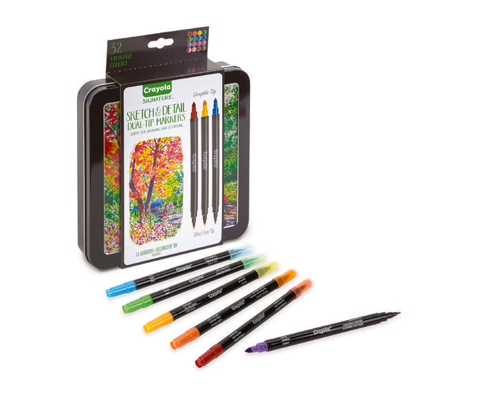 Rotulador Crayola Signature Doble Punta 16 Colores | Crayola | Pack 1 Unidades Imagen principal del producto