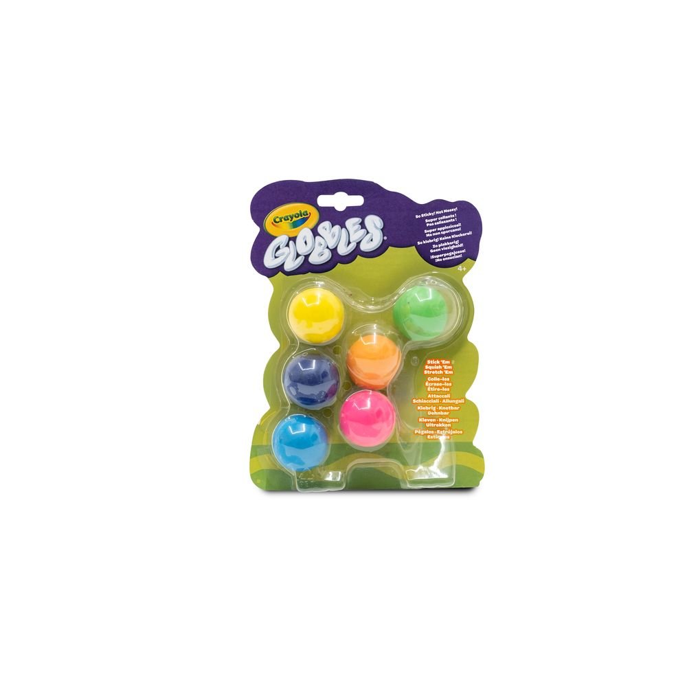 Los Pegajosos Pack 6 Unidades Globbles Crayola