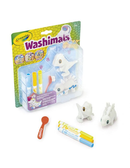 WASHIMALS DINOS MINI SET 2 DINOCACHORROS CRAYOLA | CRAYOLA | 1 UNIDAD | 71662075132
