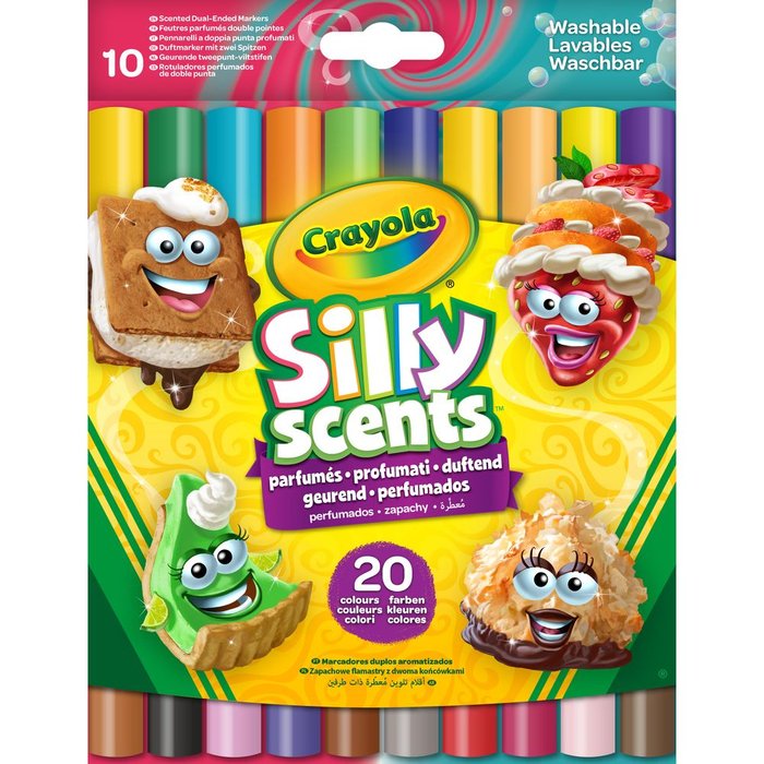 Los Olorosos 10 Rotuladores Lavables Perfumados Punta Doble | Crayola | Pack 1 Unidades Imagen principal del producto