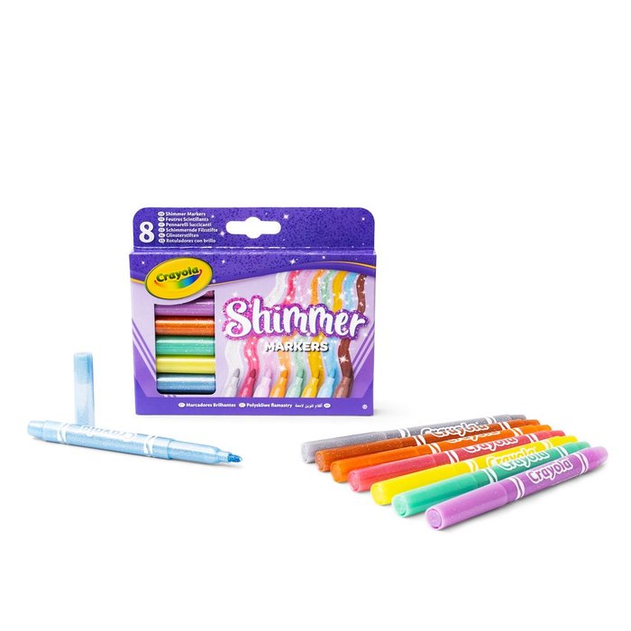 SET 6 ROTULADORES EFECTOS GLITTER | 1 UNIDADES | (CRAYOLA) Imagen principal del producto