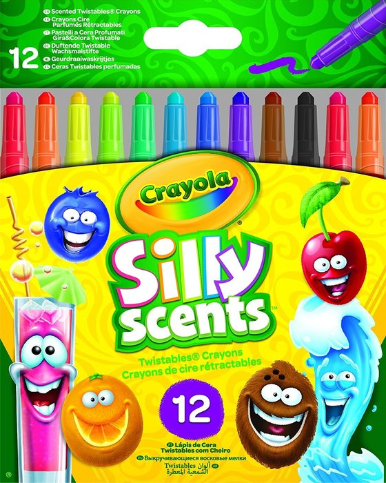 Los Olorosos 12 Ceras de Colores Perfumadas Gira y Colorea Crayola Imagen principal del producto