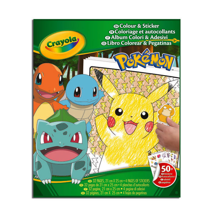 Libro para Colorear y Stickers Pokémon Crayola