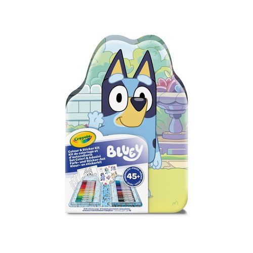Maletín 45 Piezas Bluey para Colorear con Stickers Crayola Maletín