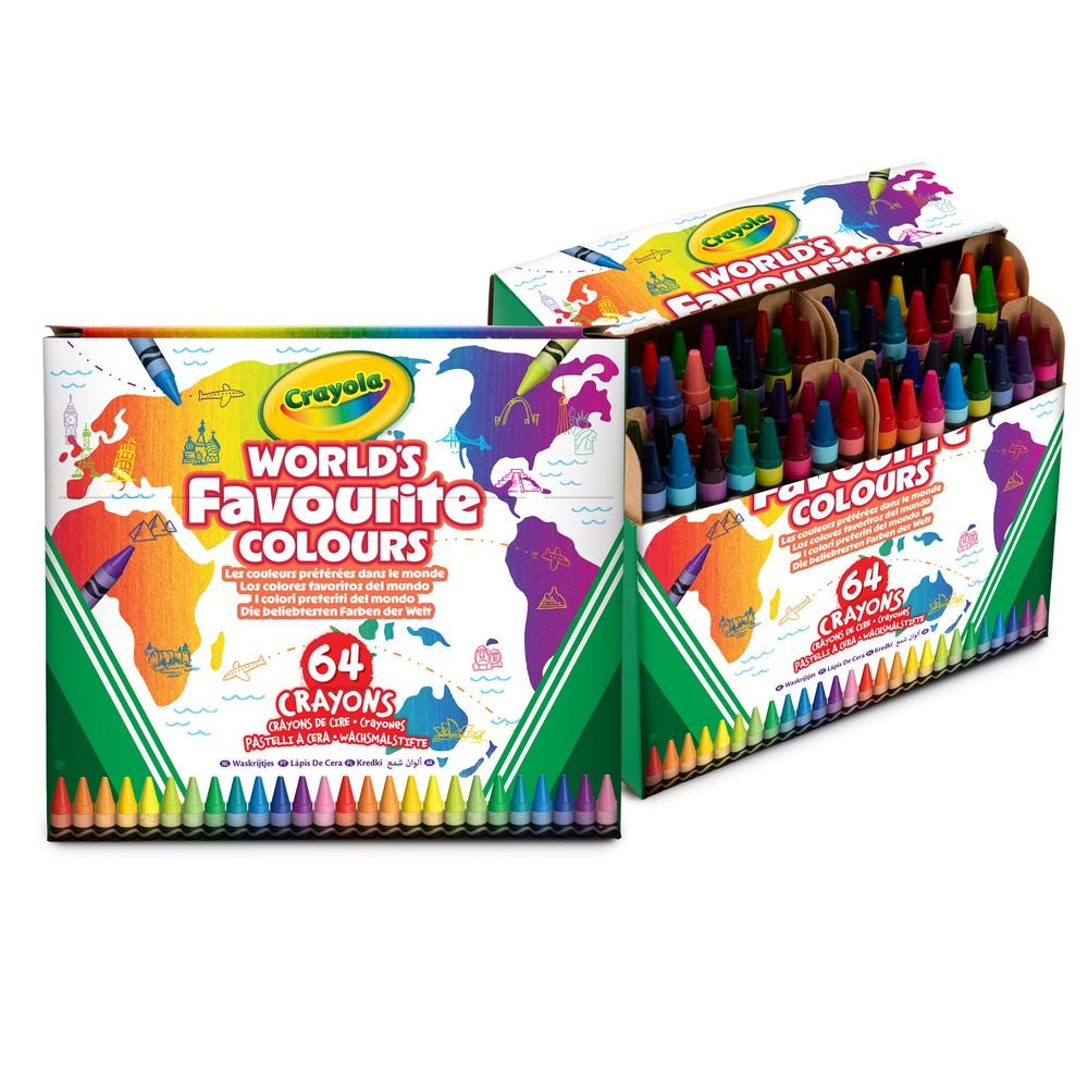 Wfc Los Colores Favoritos del Mundo 64 Ceras Crayola Maletín Imagen principal del producto