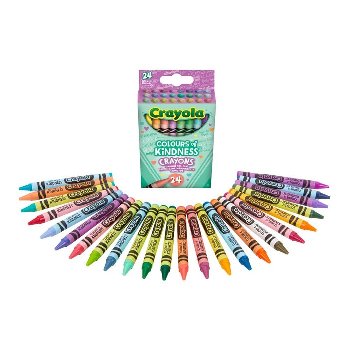 CERA CRAYOLA COLOURS OF KINDNESS 24 COLORES SURTIDOS | 1 UNIDADES | (CRAYOLA) Imagen principal del producto