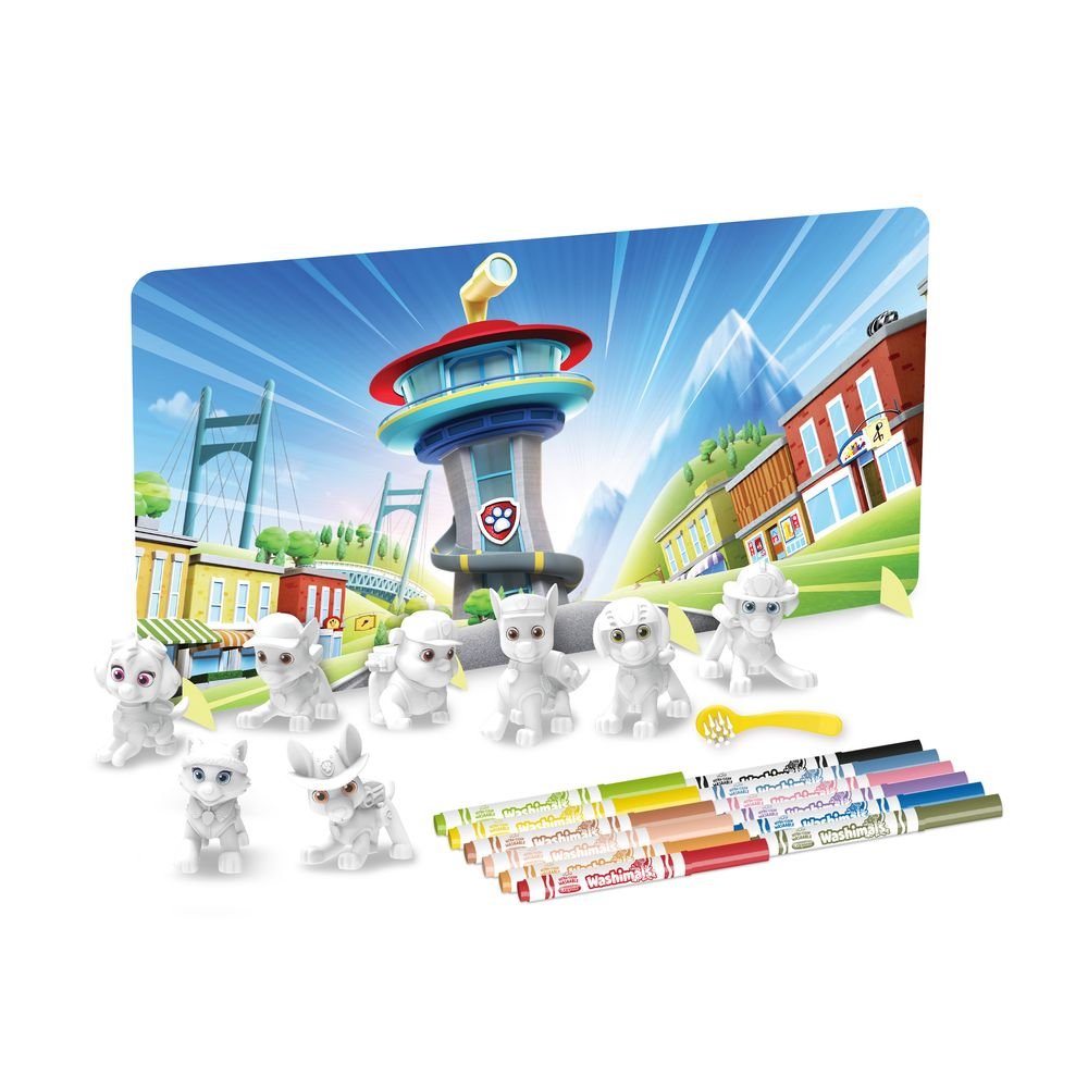 Washimals Paw Patrol Super Set 8 Mascotas con Fondo Colore CRAYOLA Imagen principal del producto