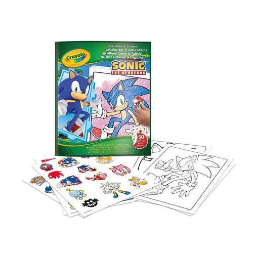 Libro para colorear y stickers Sonic Crayola Imagen principal del producto
