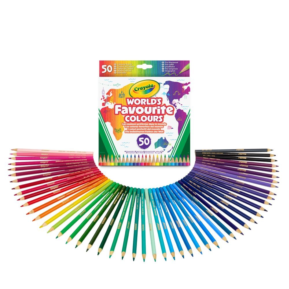 Wfc Los Colores Favoritos del Mundo 50 lápices de colores Crayola Imagen principal del producto
