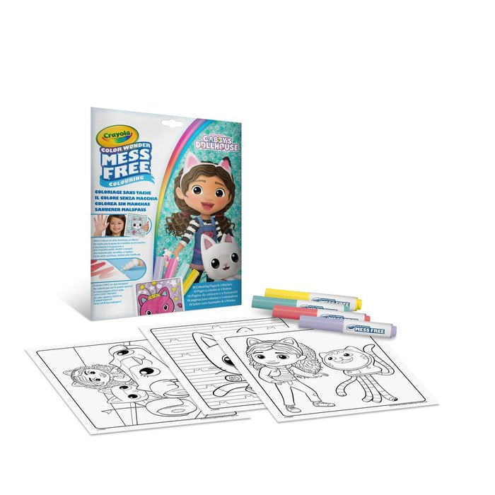 Libro para Colorear Sin Manchas Gabby's Dollhouse Wonder Crayola Color Wonder Imagen principal del producto