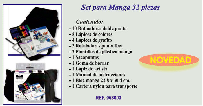 Set para Manga 32 Piezas Michel Papeles Especiales