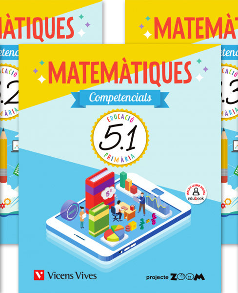 MATEMATIQUES COMPETENCIALS 5 TRIM (ZOOM). Aa. Vv. (Editorial Vicens Vives) 9788468263298