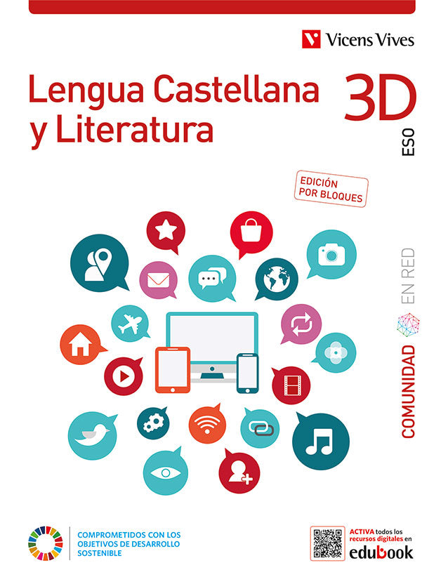Lengua Castellana y Literatura 3D. (Comunidad en Red). Edición por bloques. Aa. Vv. (Editorial Vicens Vives) 9788468288666