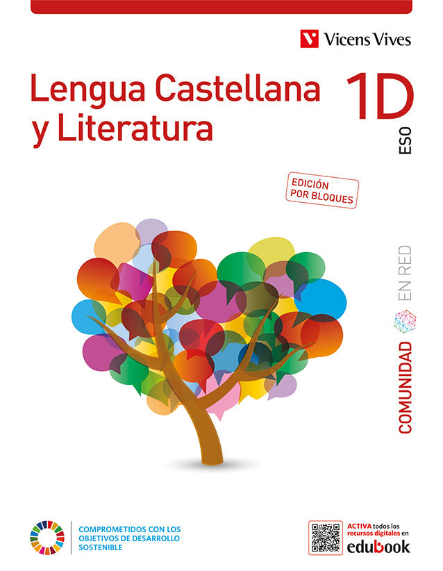 Lengua Castellana y Literatura 1D. (Comunidad En Red). Edición por bloques. Aa. Vv. (Editorial Vicens Vives) 9788468288673
