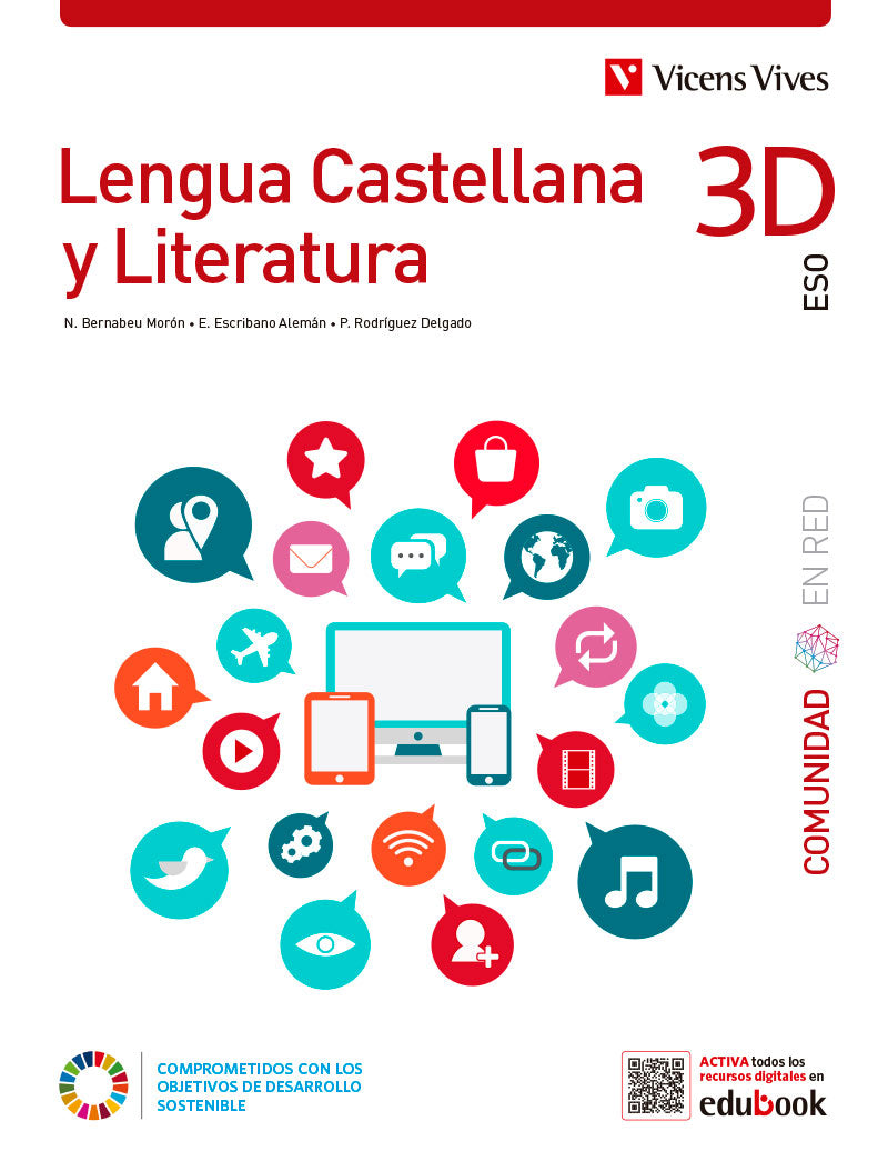 Lengua Castellana y Literatura 3D. (Comunidad en Red). Edición combinada. Aa. Vv. (Editorial Vicens Vives) 9788468288697