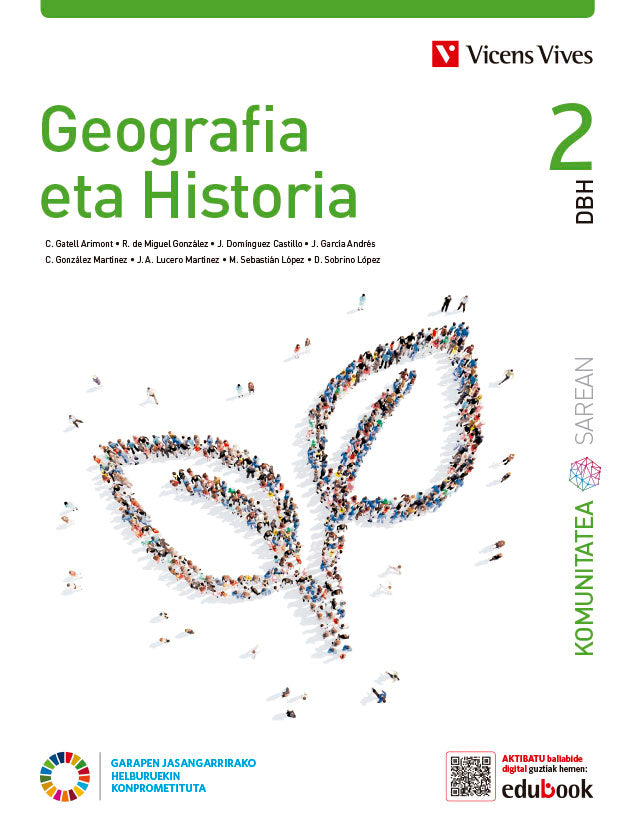 GEOGRAFIA ETA HISTORIA 2 (KOMUNITATEA SAREAN). Batzuk (Editorial Vicens Vives) 9788468295855