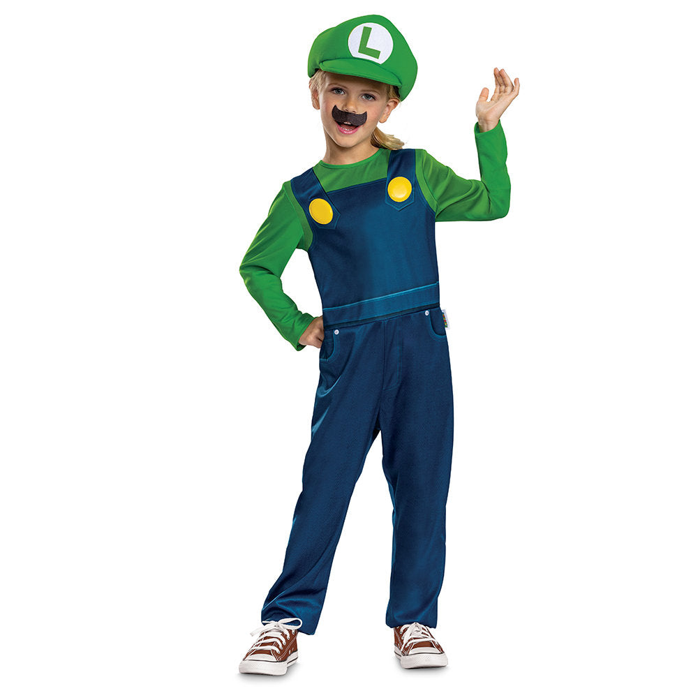 Disfraz Super Mario Luigi Elevated Fancy Dress 3-6 Años Marca Disguise