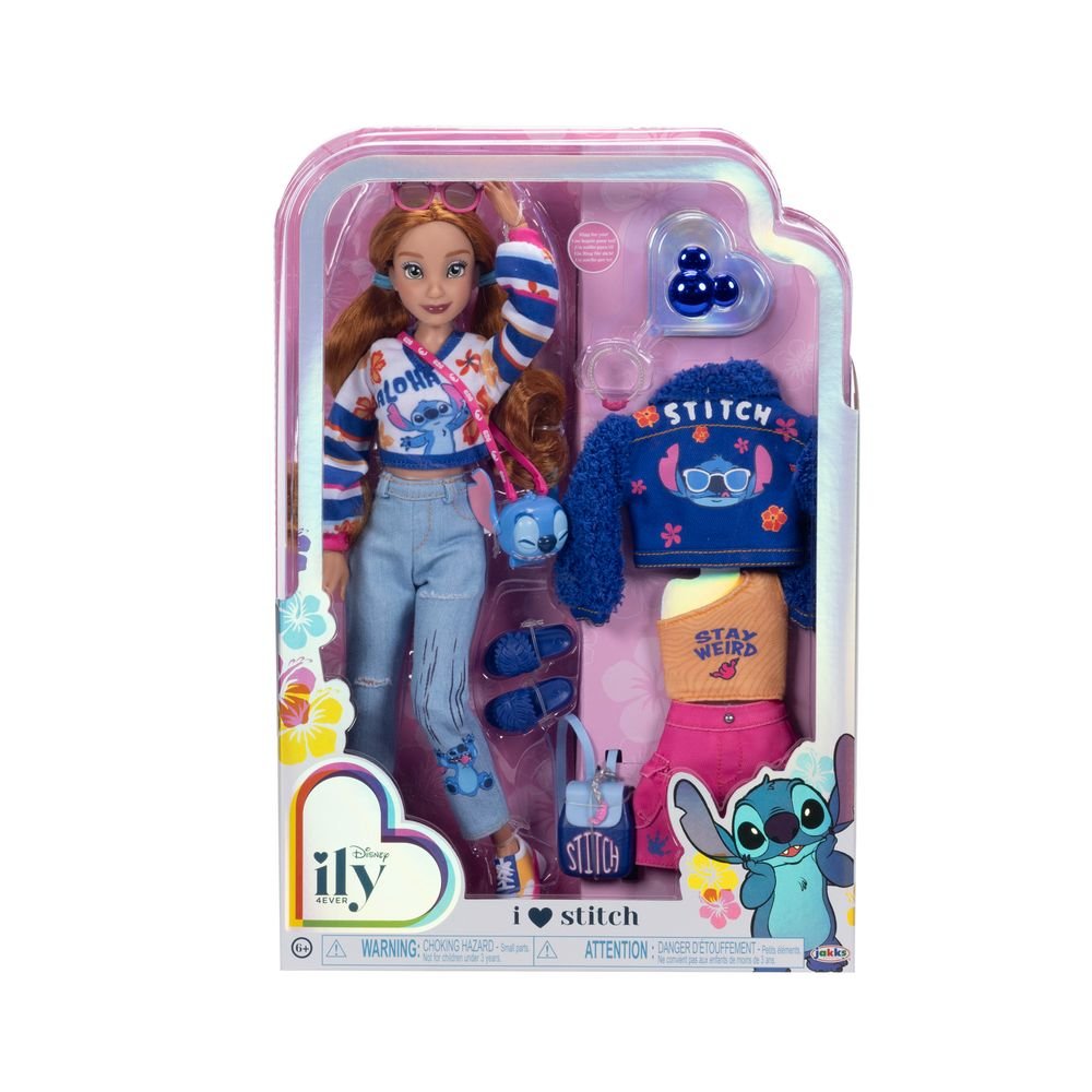 Muñeca Fashion Ily Stitch clásica con dos outfits JAKKS Pacific