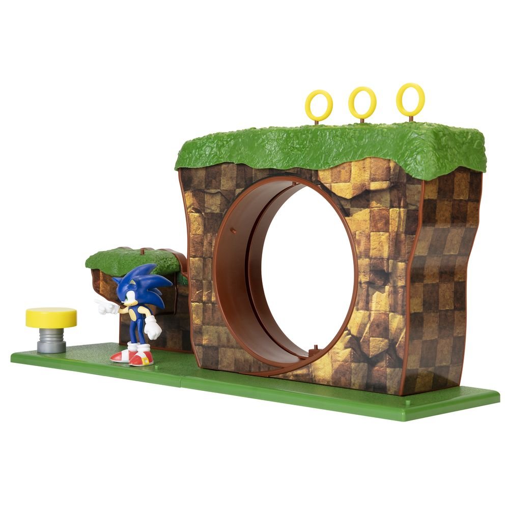 Playset Green Hill con Figura de Sonic JAKKS Pacific