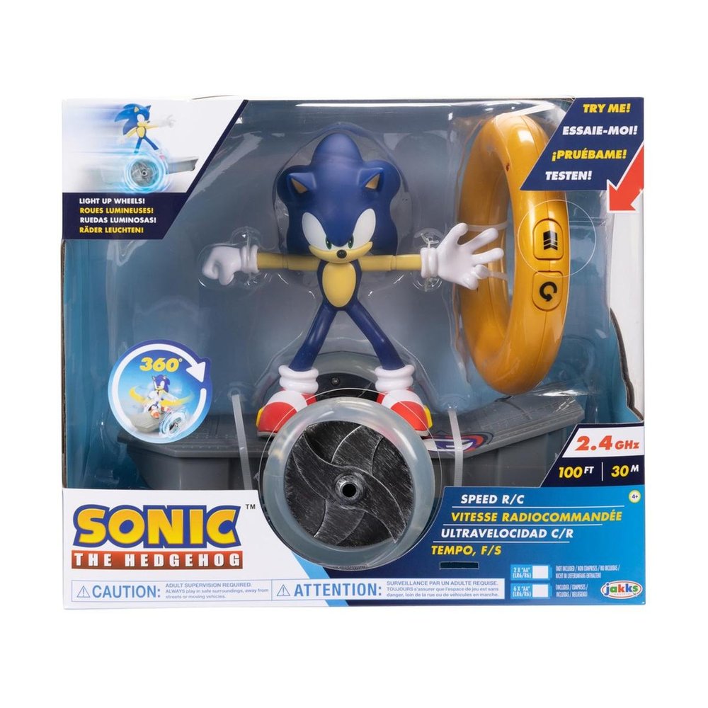 Skate Radio Control con Figura Grande de Sonic JAKKS Pacific