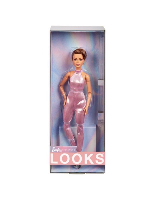 BARBIE SIGNATURE LOOKS PELO CORTO CON MONO ROSA | MATTEL BARBIE | 1 UNIDAD | 194735180608