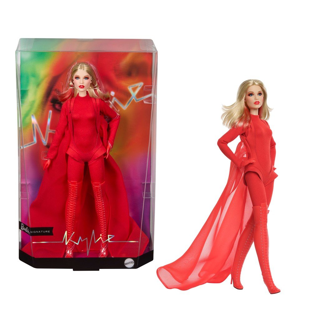 Muñeca Barbie Kylie Minogue Mattel en tamaño 33 cm