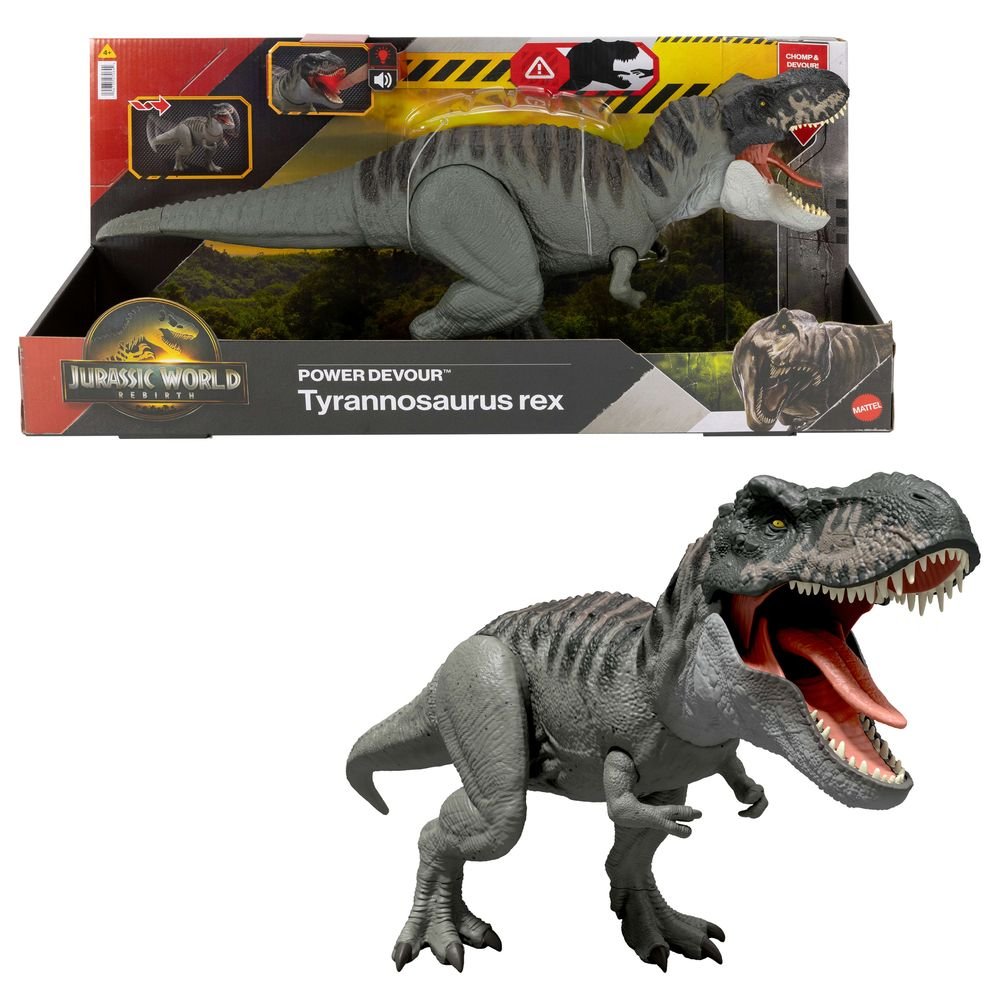 Dinosaurio T-Rex Ataca de Jurassic World de Mattel