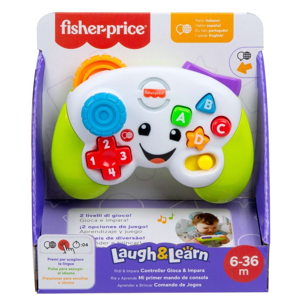 Rie y Aprende Mi Primer Mando de Consola Fisher-Price Mattel