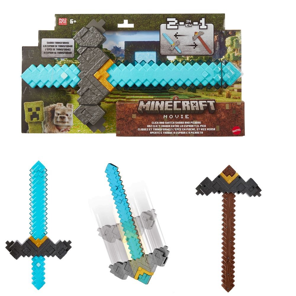 MINECRAFT LA PELICULA JUGUETE DE ROL DESTACADO | MATTEL MINECRAFT | 1 UNIDAD | 194735304431