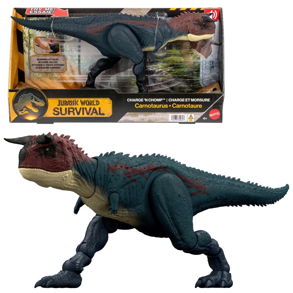 Jurassic World Charge n Chomp Carnotauro juguete Mattel