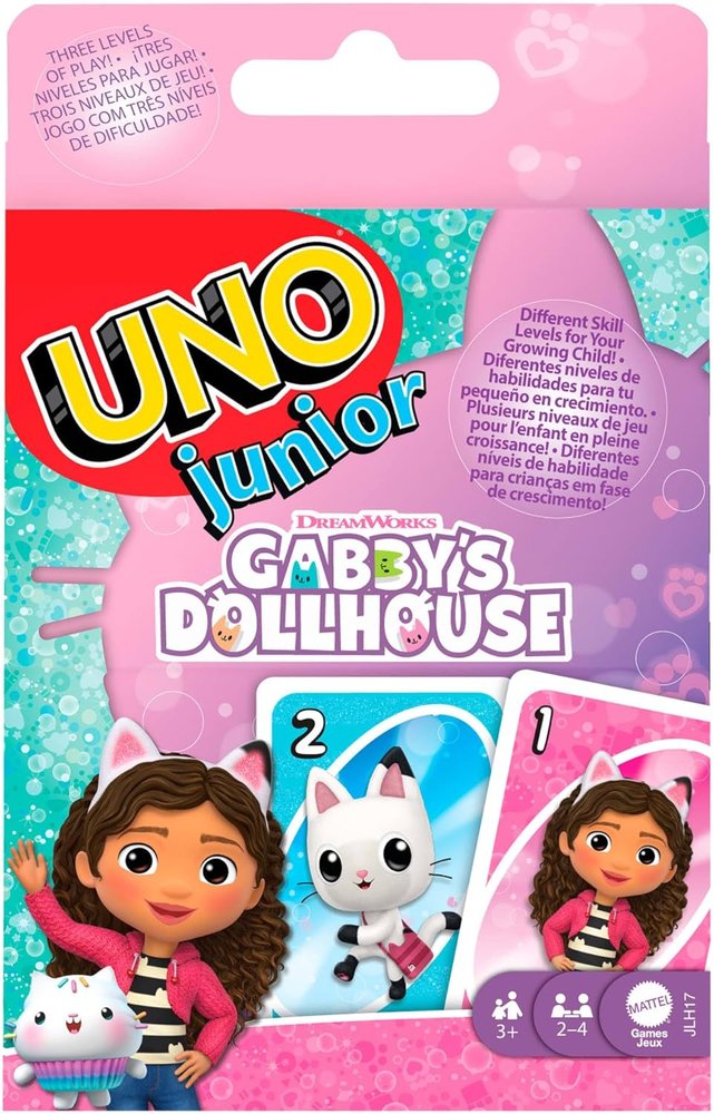 JUEGO UNO JUNIOR GABBY DOLLHOUSE | MATTEL GAMES | 1 UNIDAD | 194735364114 Imagen principal del producto