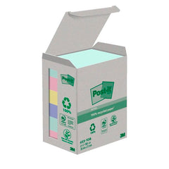 NOTA ADHESIVA POST-IT 38X51MM 6X100H RECICLADA COLOR PASTEL | 1 UNIDADES | (POST-IT)
