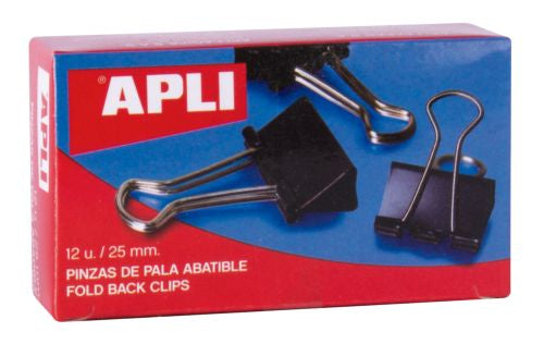 C/10 Cajas 12 Pinza Pala Abatible 25MM Apli Imagen principal del producto