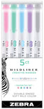 Rotulador Zebra Mildliner Favorites 5 Colores Surtidos | Zebra Pen | Pack 1 Unidades