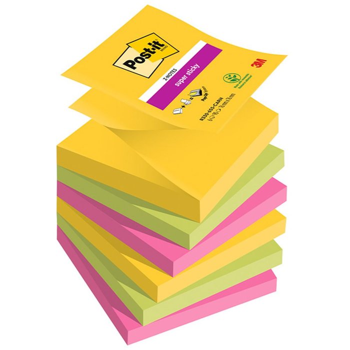 Nota Adhesiva Post-it 76x76 6x90h Z-carnival Marca Post-it Imagen principal del producto