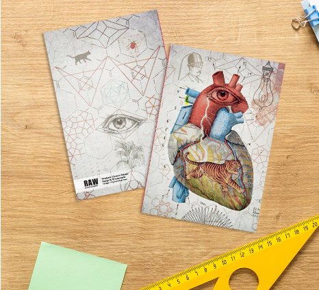 Libreta Corazón Salvaje 48 Pgs 110 g Liso el Lucernario Cuquiland