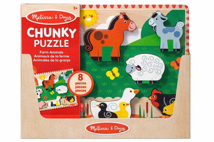 Puzzle surtido: Granja, Safari y Vehículos Melissa & Doug