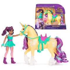 UNICORN ACADEMY MINI DOLL AVA + UNICORNIO LEAF | SPIN MASTER | 1 UNIDAD | 681147010116