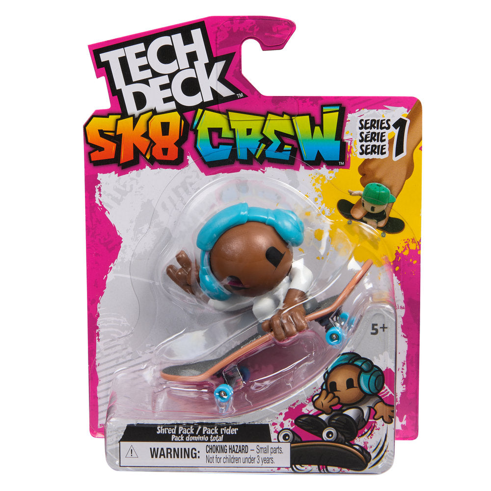 Tech Deck Sk8 Crew Pack Individual Marca Spin Master Juguete de 17,78 cm