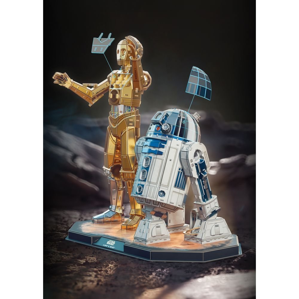 Construcción 4D Build Star Wars C-3po & R2-d2 Spin Master