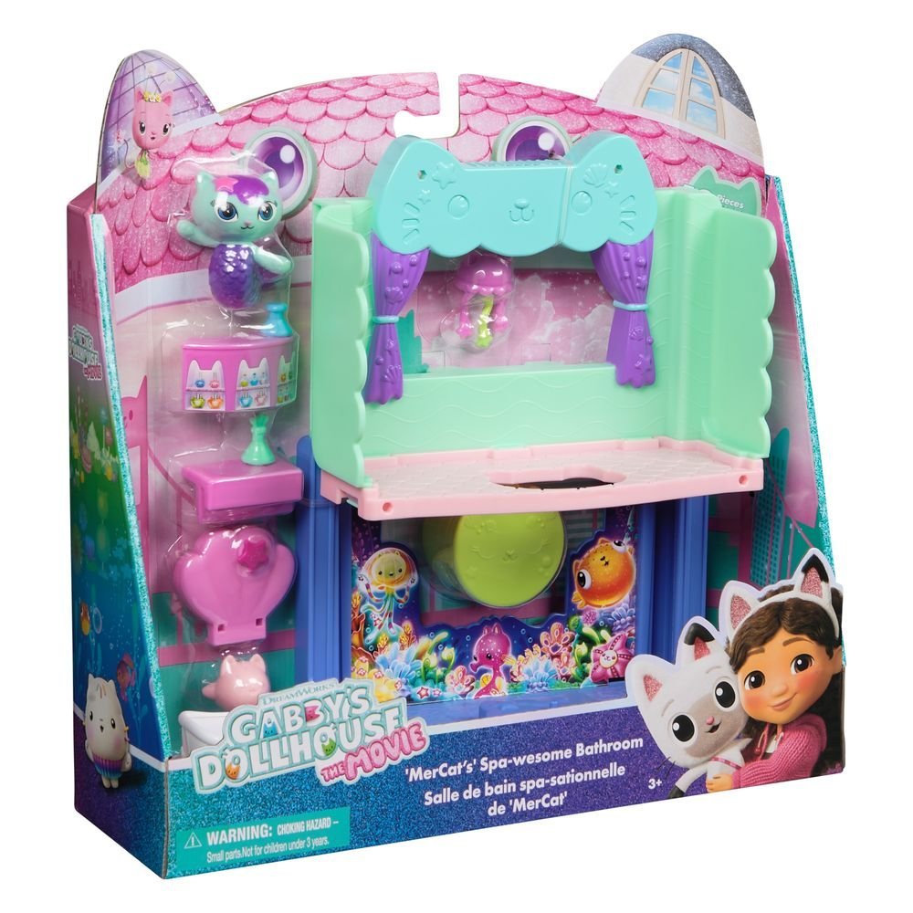 Bathroom Portal Rooms Gabbys Dollhouse Movie Juguete de 25,5 cm SPIN MASTER GABBY'S DOLLHOUSE