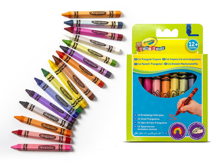 Cera Crayola Triangular Lavables 16 Colores