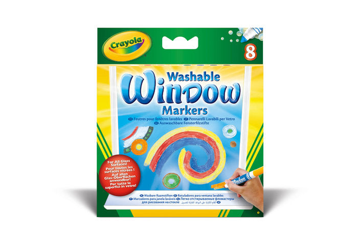 Estuche 8 Rotuladores para Ventana Lavables Crayola