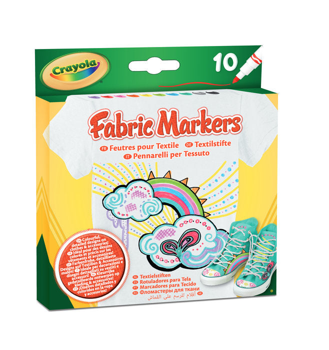 Rotulador Crayola Textil 10 Colores Surtidos Imagen principal del producto