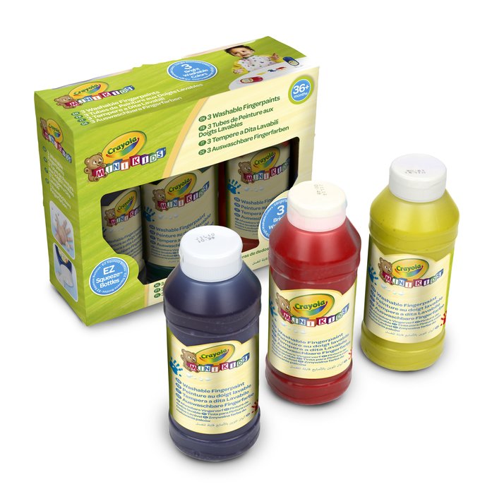Pintura Dedos Crayola 236 ml Lavables 3 Colores Surtidos