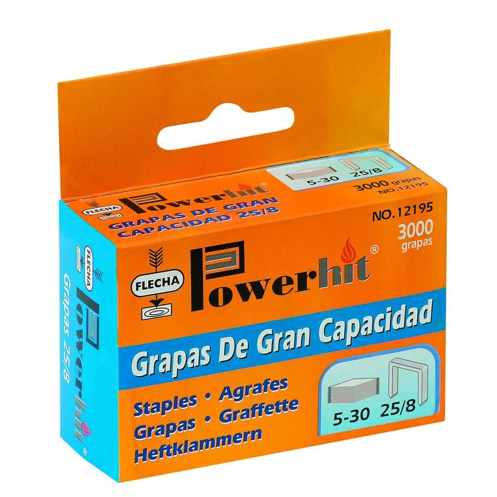 Grapas No 25/8 Flecha Pardo Pack 3000 Grapas Imagen principal del producto